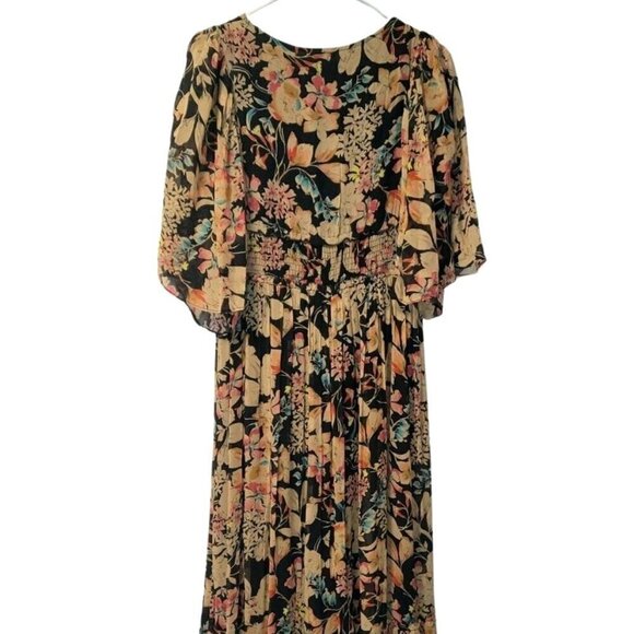 Love Sam Dark Wonder Bohemian Floral Maxi Dress Size Small - Picture 5 of 15